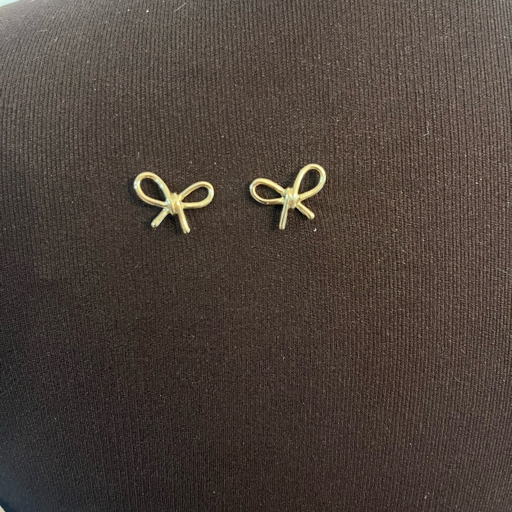 Chico's Gold Bow Earrings